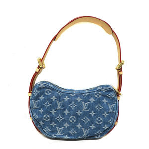 Louis Vuitton Bag Croissant Monogram Blue Remix Canvas Denim Bag LV